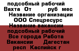 подсобный рабочий . Вахта. От 30 000 руб./мес. › Название организации ­ ООО Спецресурс › Название вакансии ­ подсобный рабочий - Все города Работа » Вакансии   . Дагестан респ.,Каспийск г.